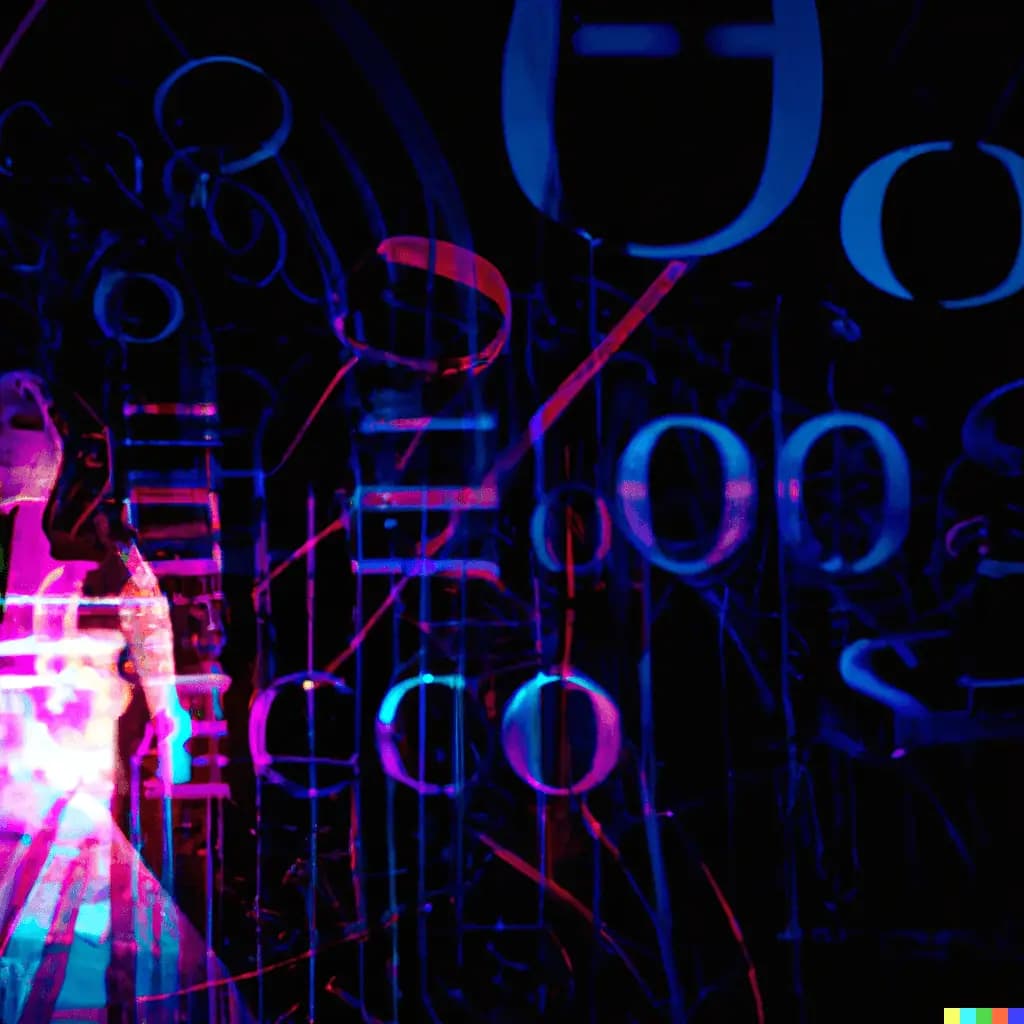 A digitally-rendered artwork, heavily influenced by futuristic themes, where the core concepts and principles of canonical URLs take form as luminous, neon-lit holographic projections. These symbols intersperse around an ensemble of people, each representing diverse perspectives, collectively engaged in a voyage of enlightenment and knowledge acquisition on the optimization of SEO using canonical URLs.