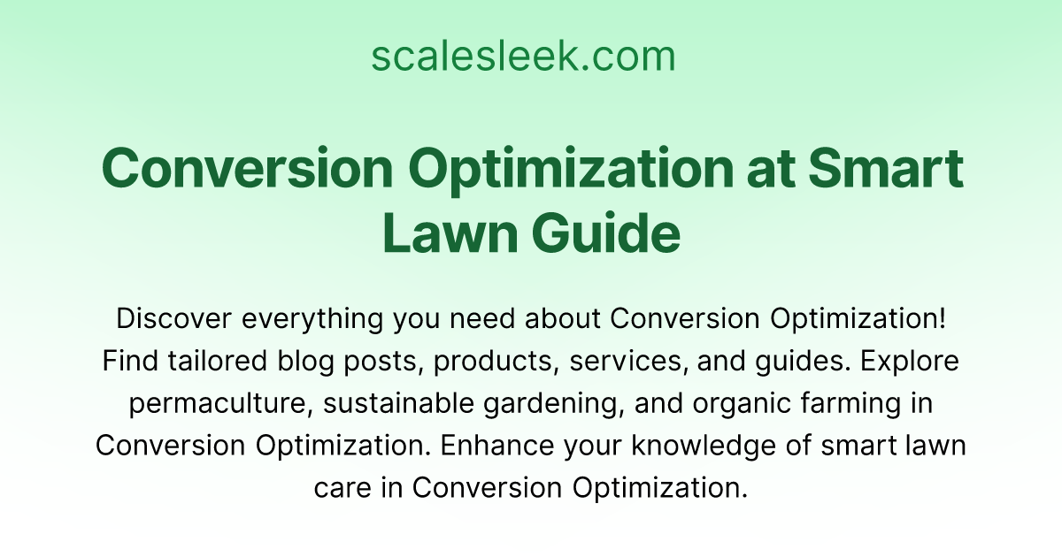 Image showcasing Level Up Your Conversion Optimization | Scale Sleek